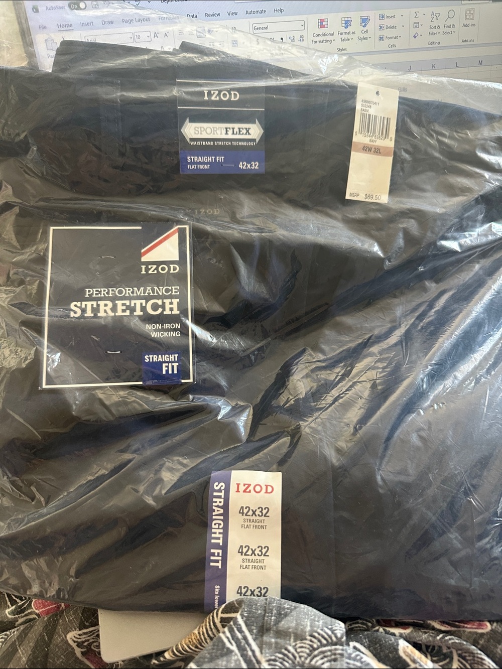 Izod Black Performance Stretch Jacket - Straight Fit